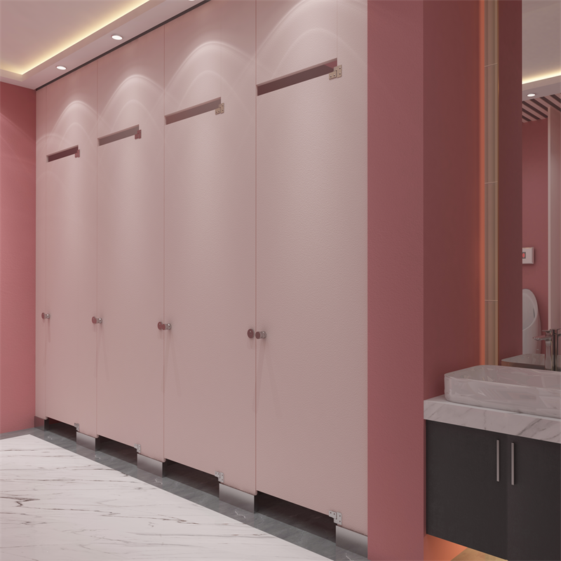 View of Powder Coated Steel Bathroom Stall Doors | Industrial-Grade, 90% ...